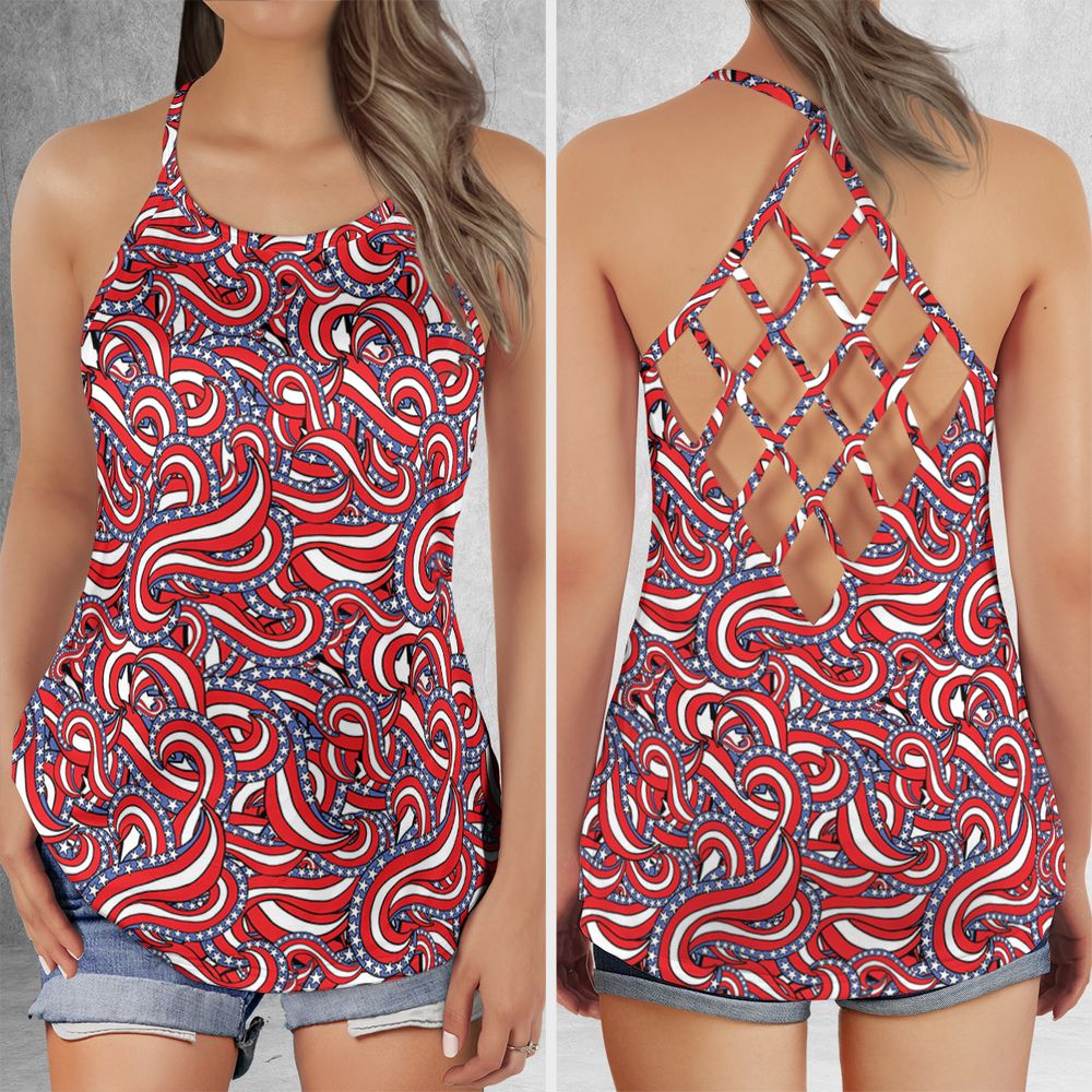 Patriotic American Flag Red White and Blue Stars -  - 1