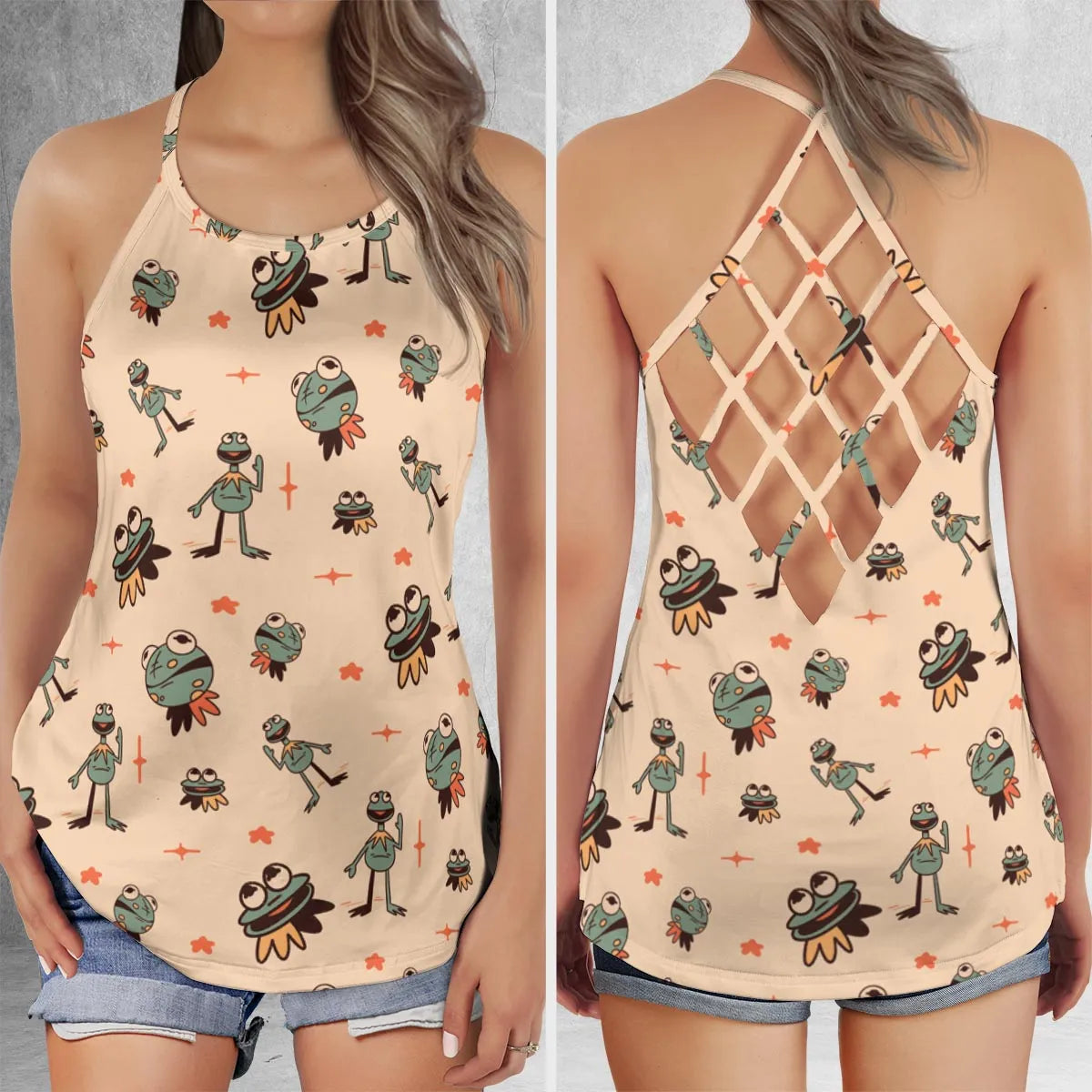 Criss Cross Tank Top - WWGLC7Y9