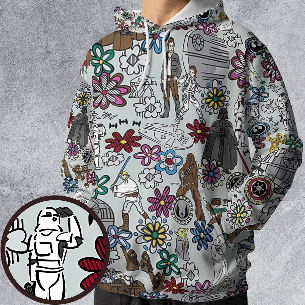 All-over Print Hoodie - D7P4LM85 -  - 1