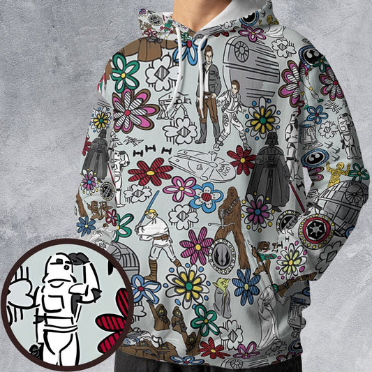 All-over Print Hoodie - D7P4LM85 -  - 1