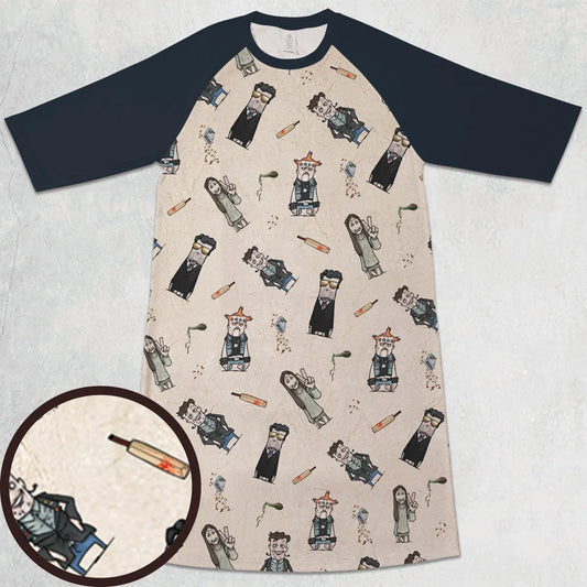 3/4 Sleeve Raglan Dress - JRZHRML2