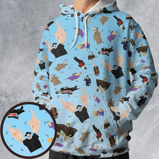 All-over Print Hoodie - 1C51BERD -  - 1