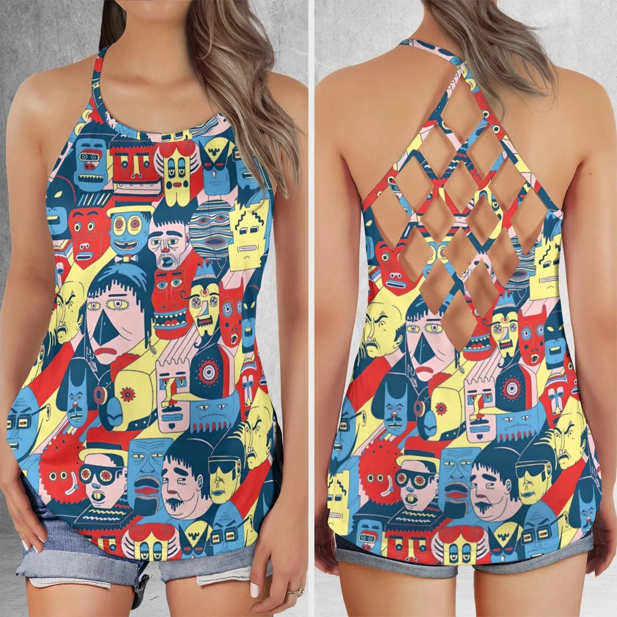 Criss Cross Tank Top - EUVGQETJ