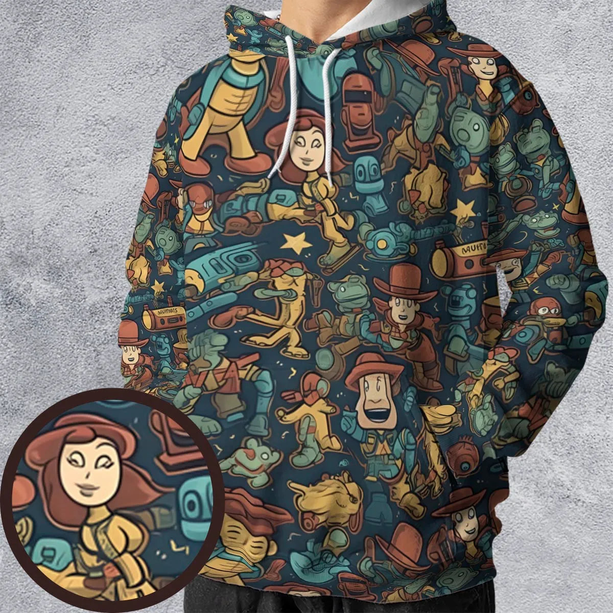 All-over Print Hoodie - DEEUJR41