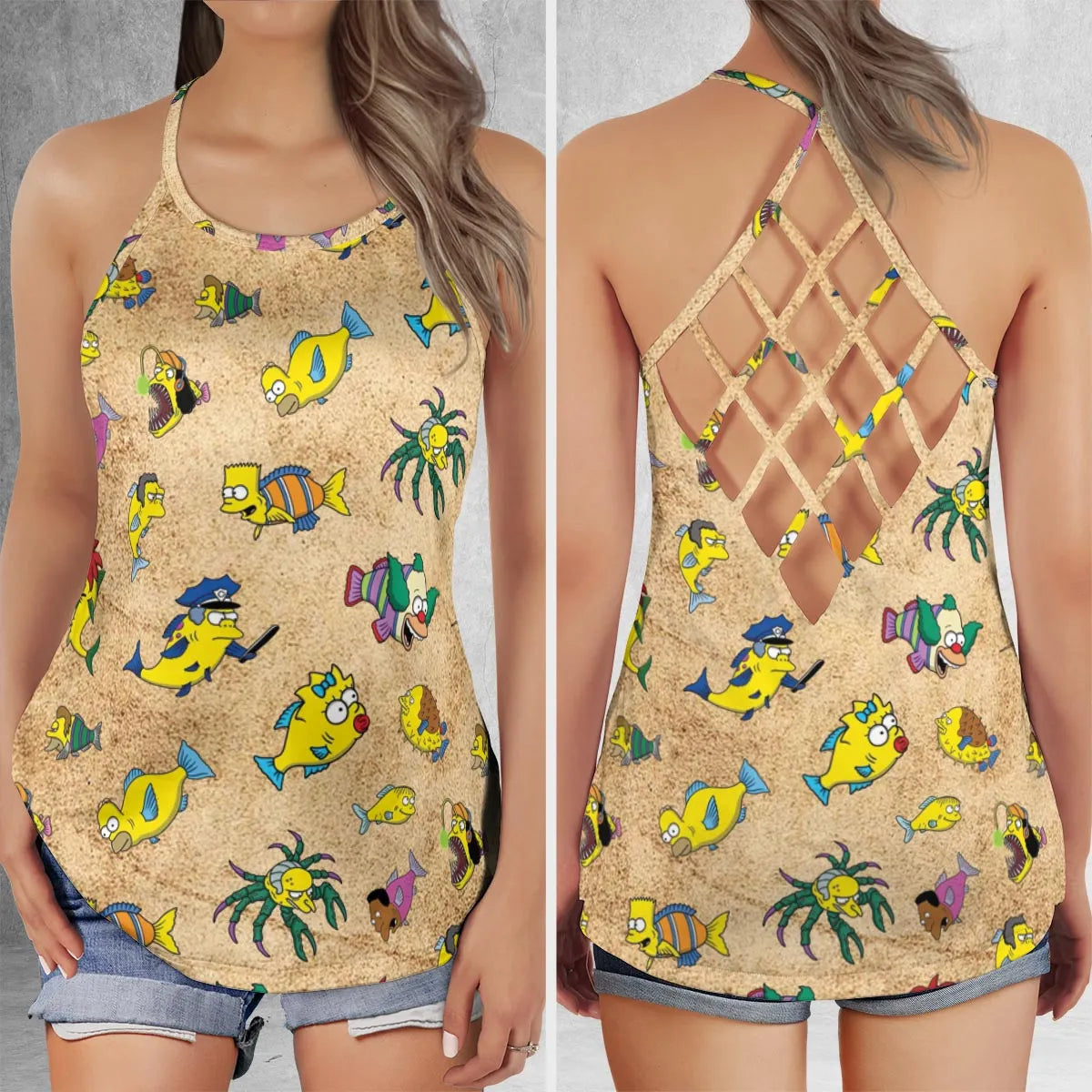 Criss Cross Tank Top - BF17TBQS