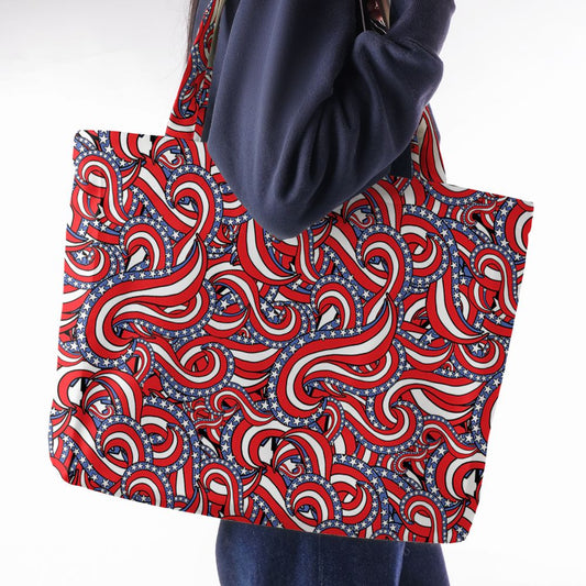 Patriotic American Flag Red White and Blue Stars -  - 1