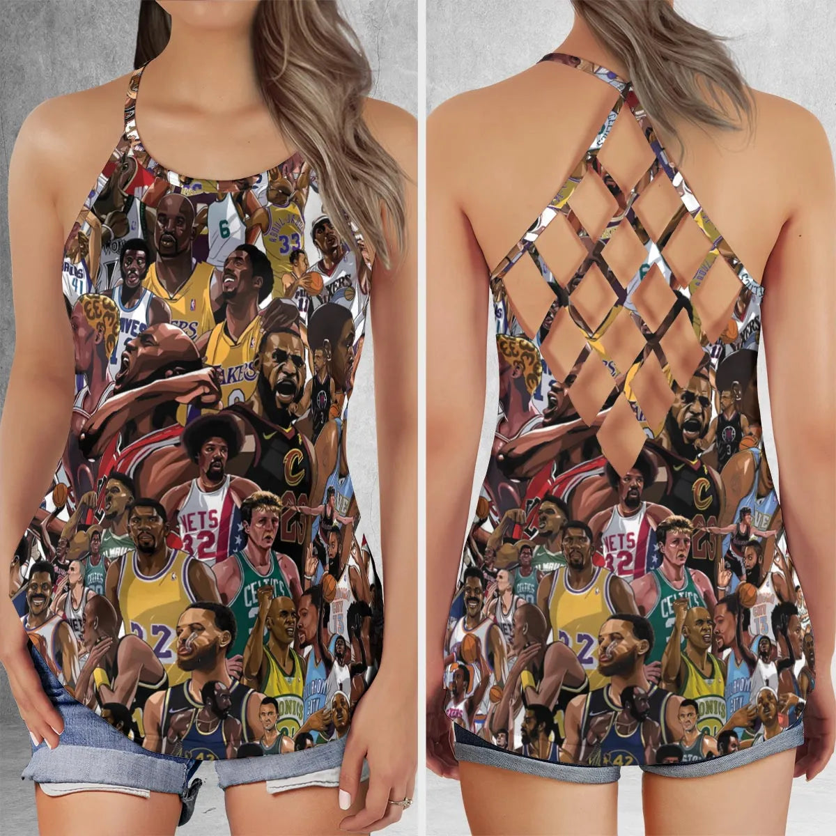 Criss Cross Tank Top - 4JUCJ25T