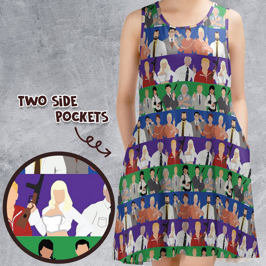 Sleeveless Dress - DDQ5SSSC -  - 1