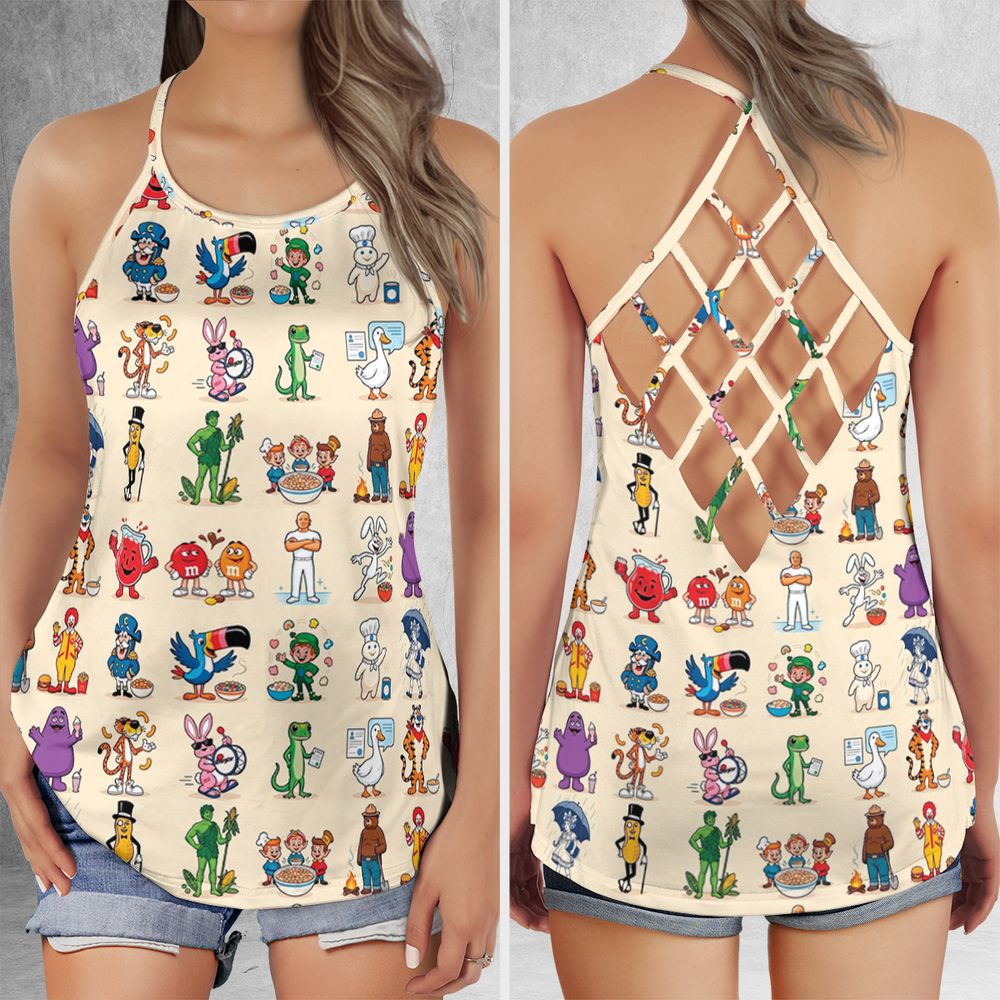 Criss Cross Tank Top - 6AJCXD5E -  - 1