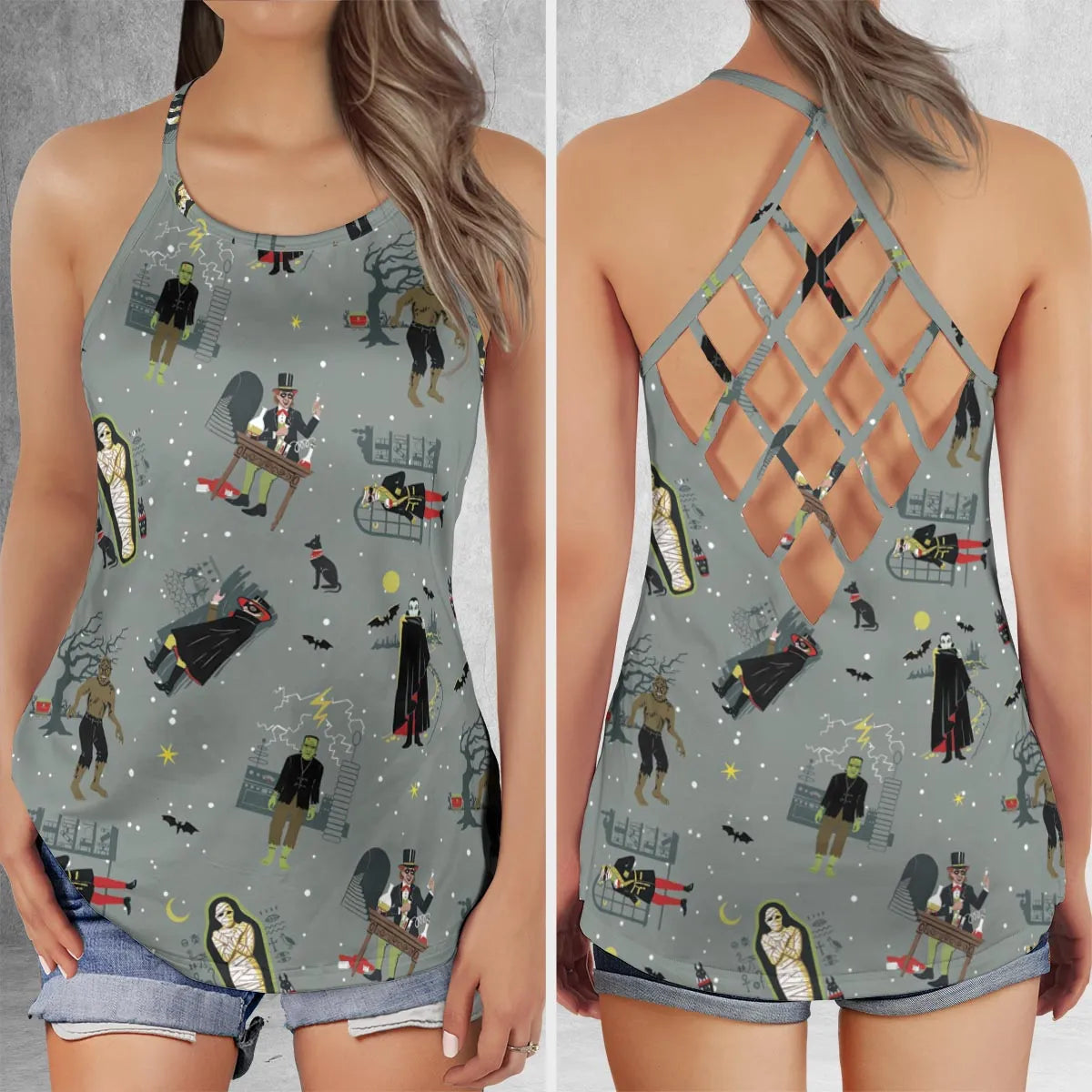 Criss Cross Tank Top - K2ANX5NK