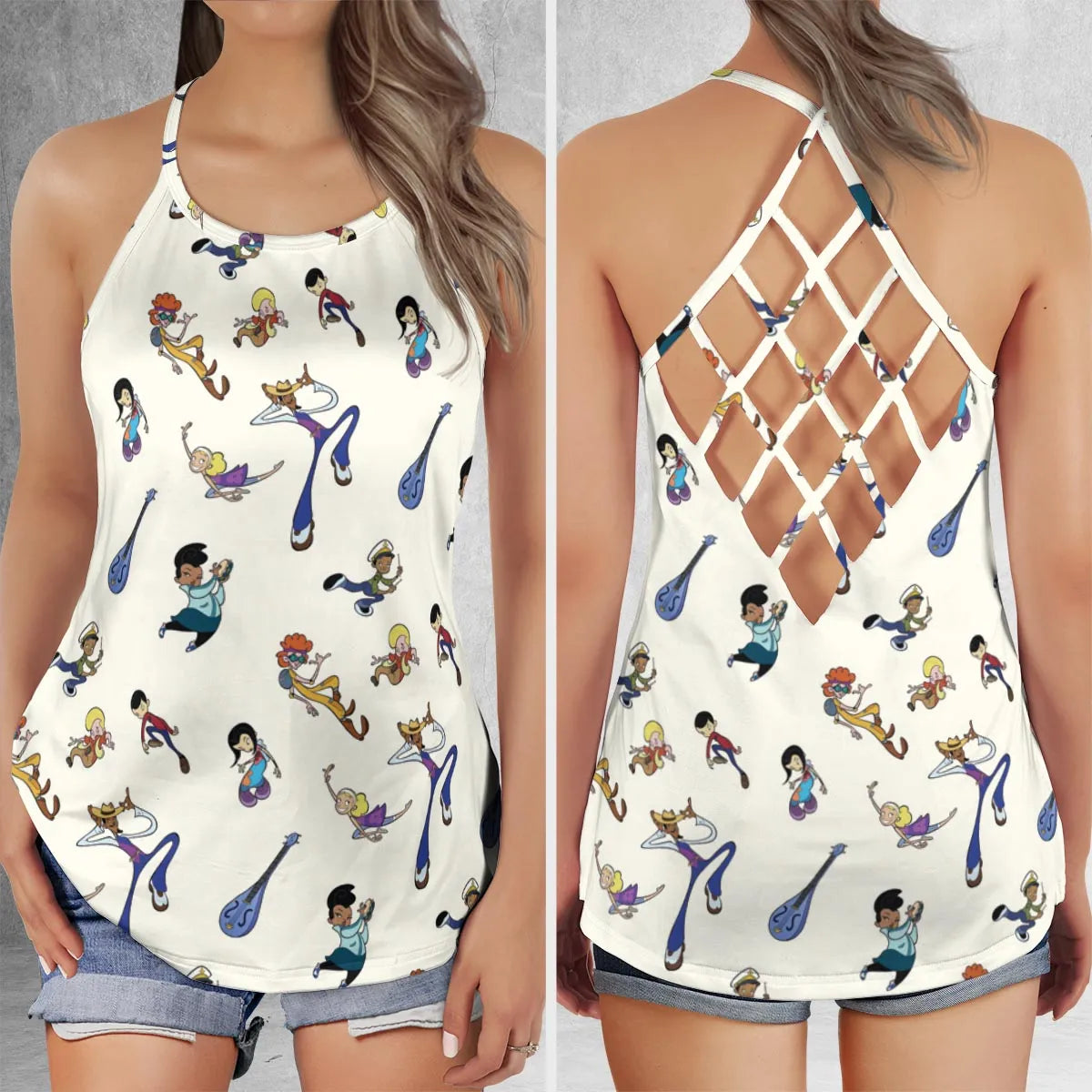 Criss Cross Tank Top - MAFMCTVR