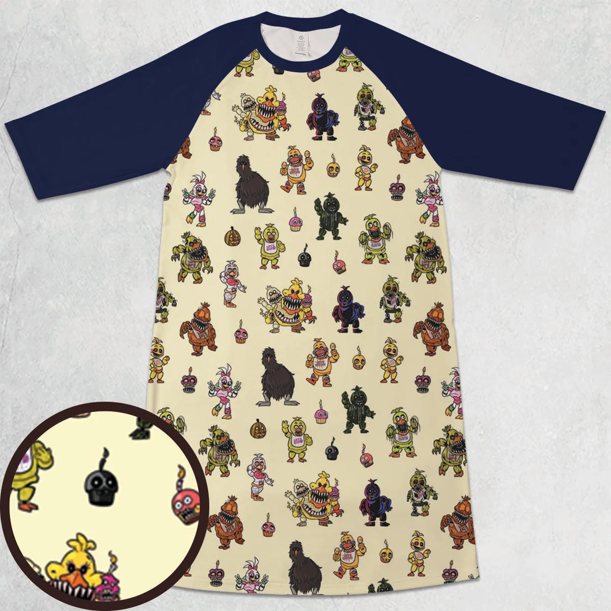 3/4 Sleeve Raglan Dress - K1SNK17Q