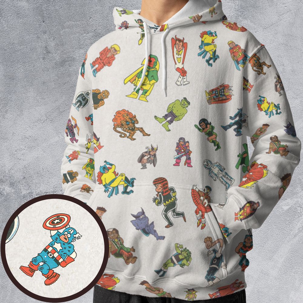 All-over Print Hoodie - YLGV8DLH -  - 1
