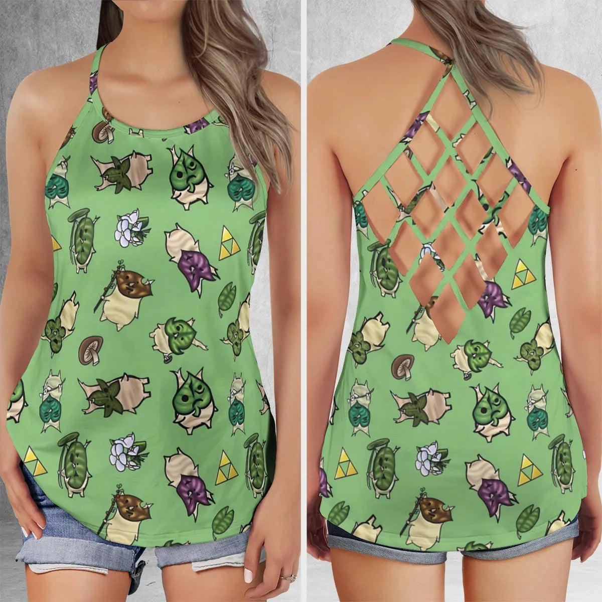 Criss Cross Tank Top - XM3N9TK4