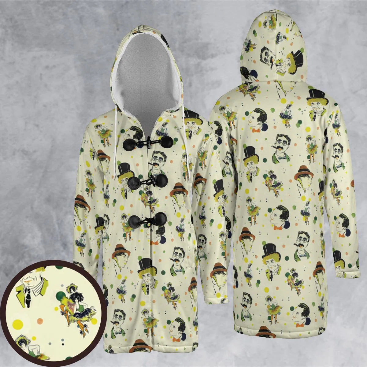 Hooded Cloak Coat - 5NKEUT3U