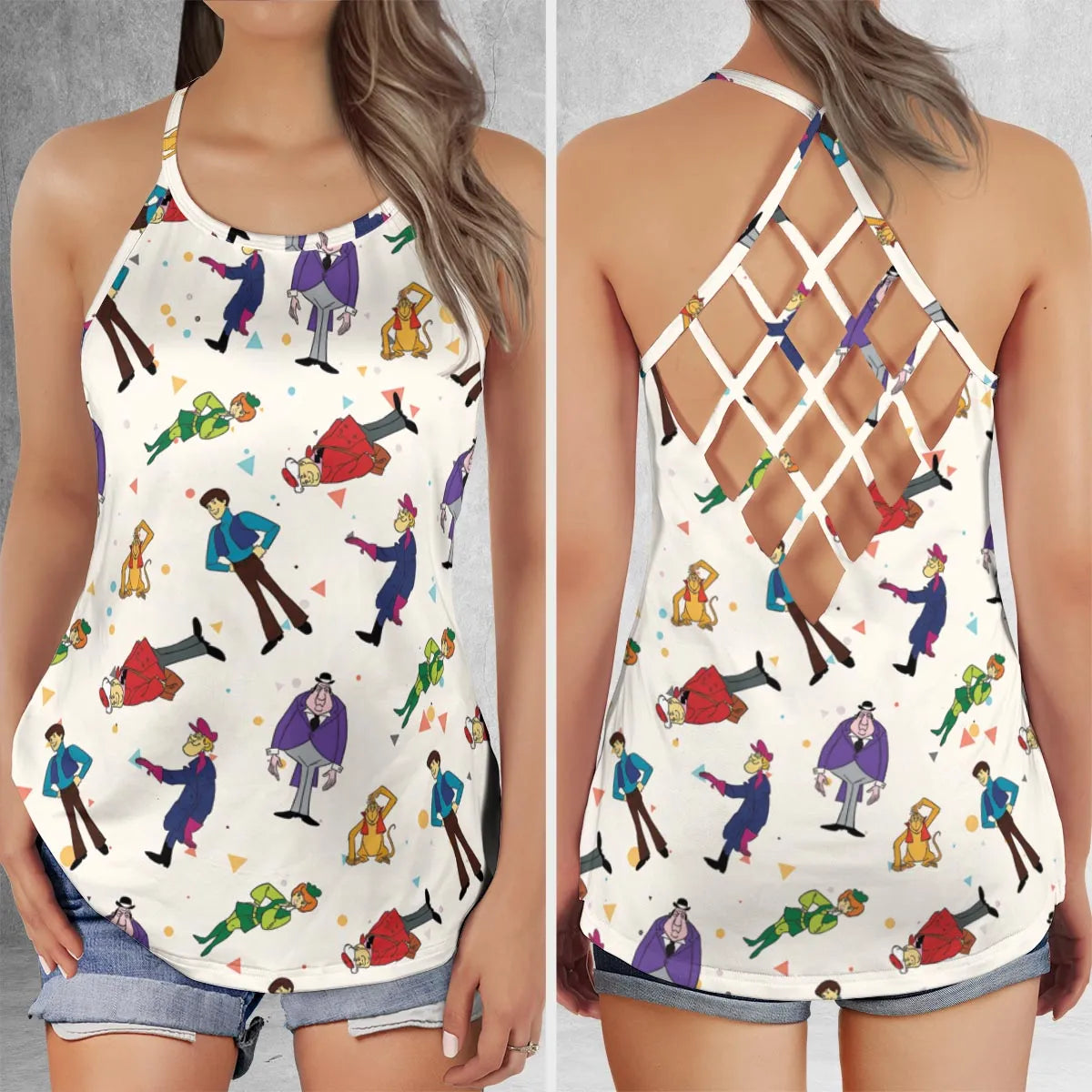 Criss Cross Tank Top - LU3MEG6G