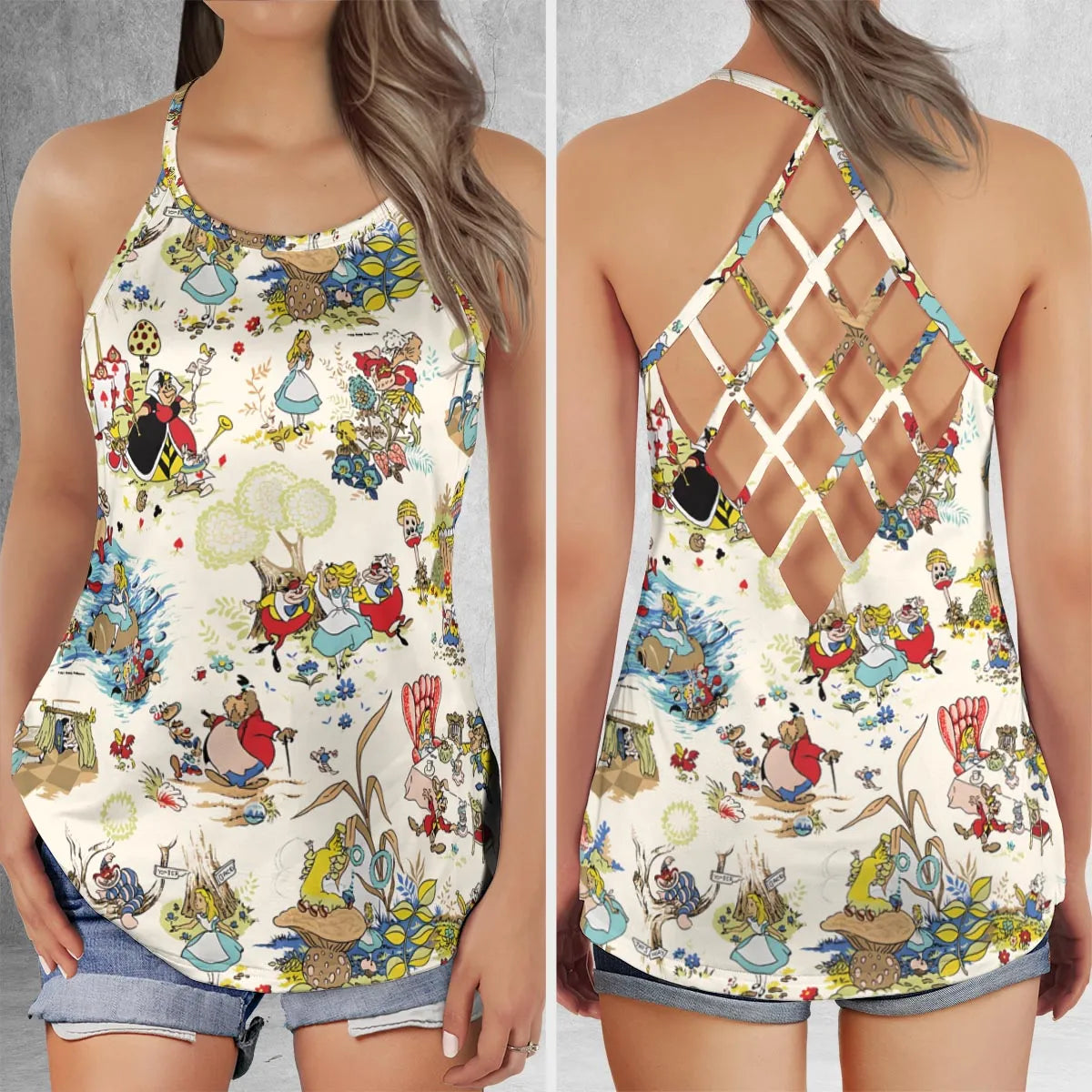 Criss Cross Tank Top - N1GSTH6S