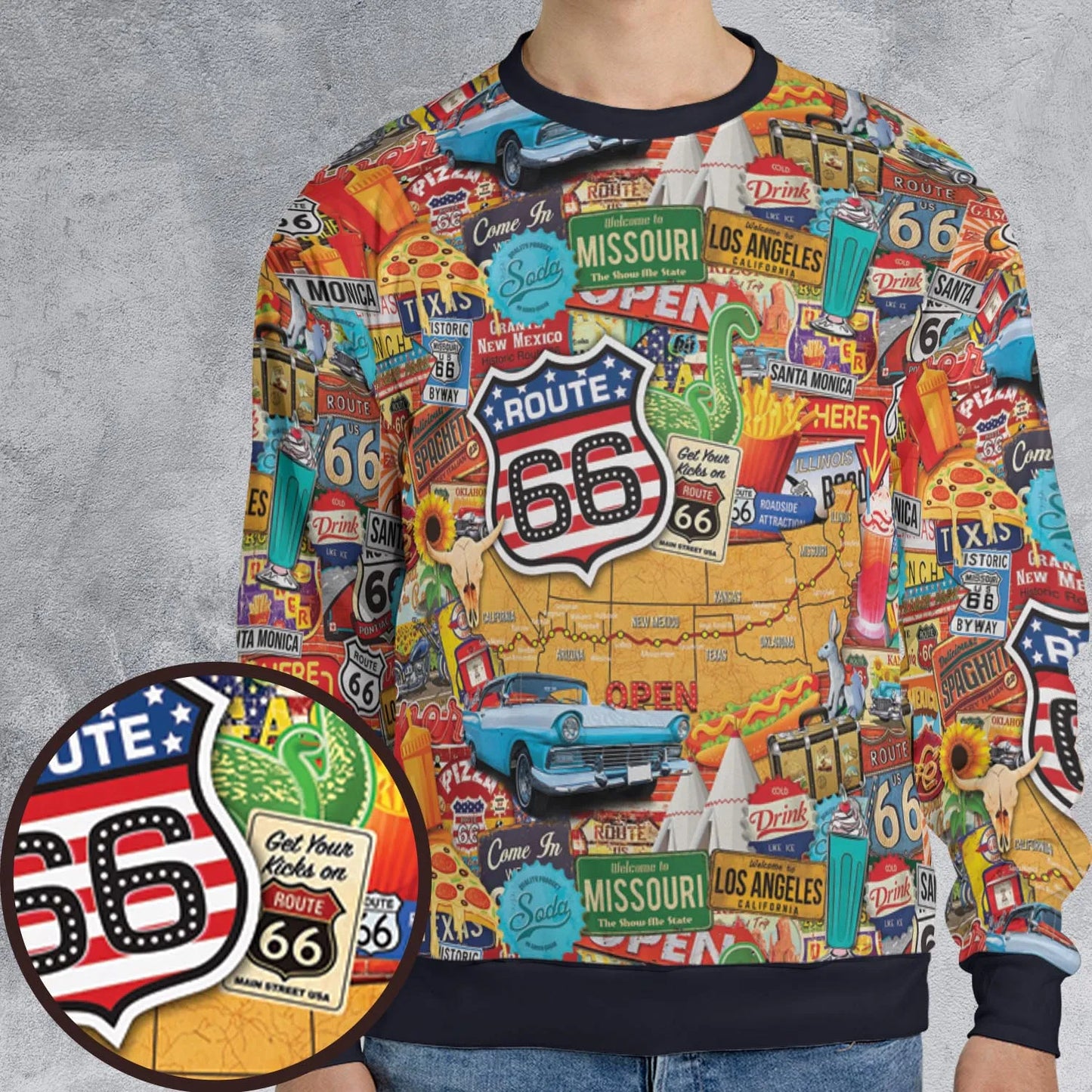 All-over Print Sweatshirt - DDQF6D8D