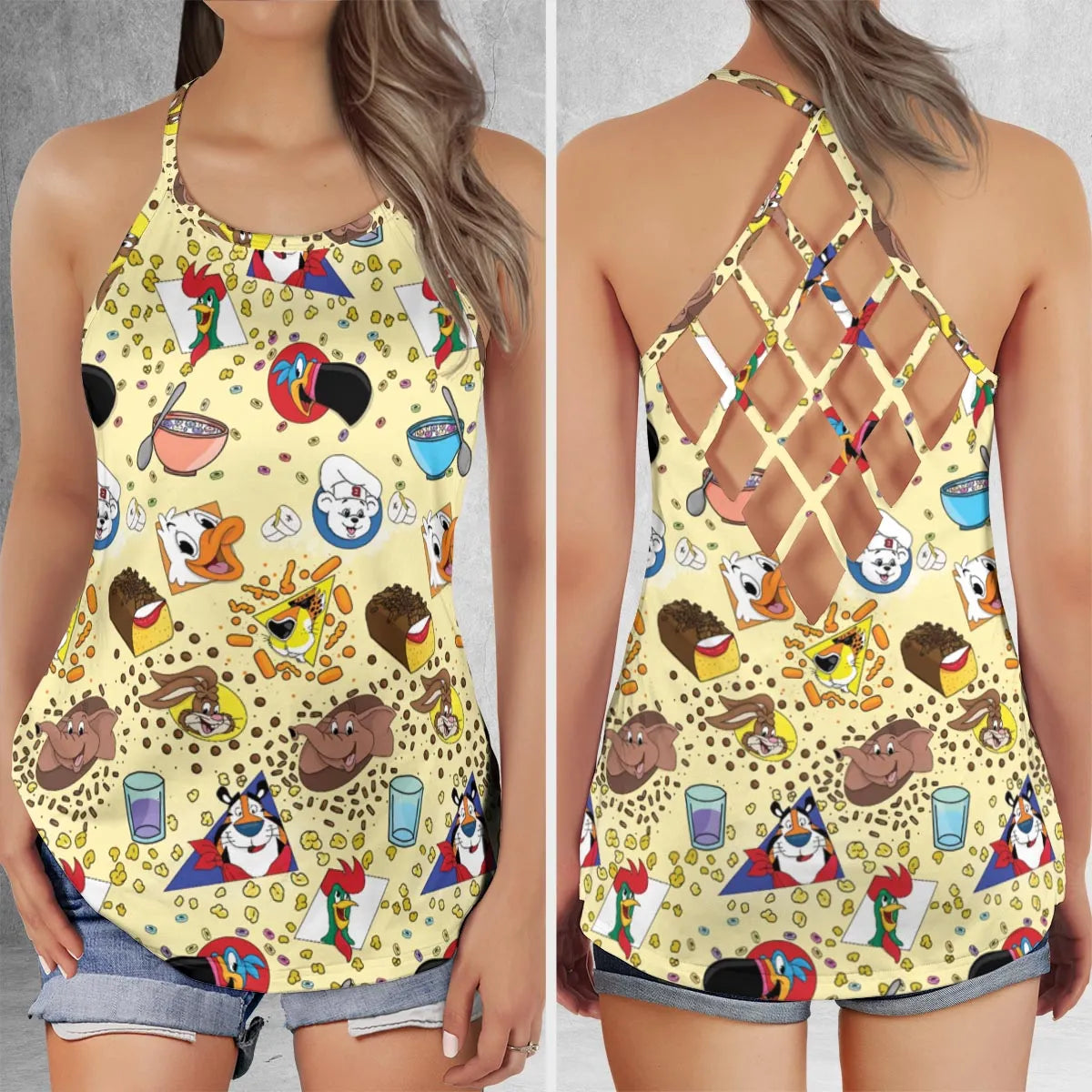 Criss Cross Tank Top - M6NQDV5X