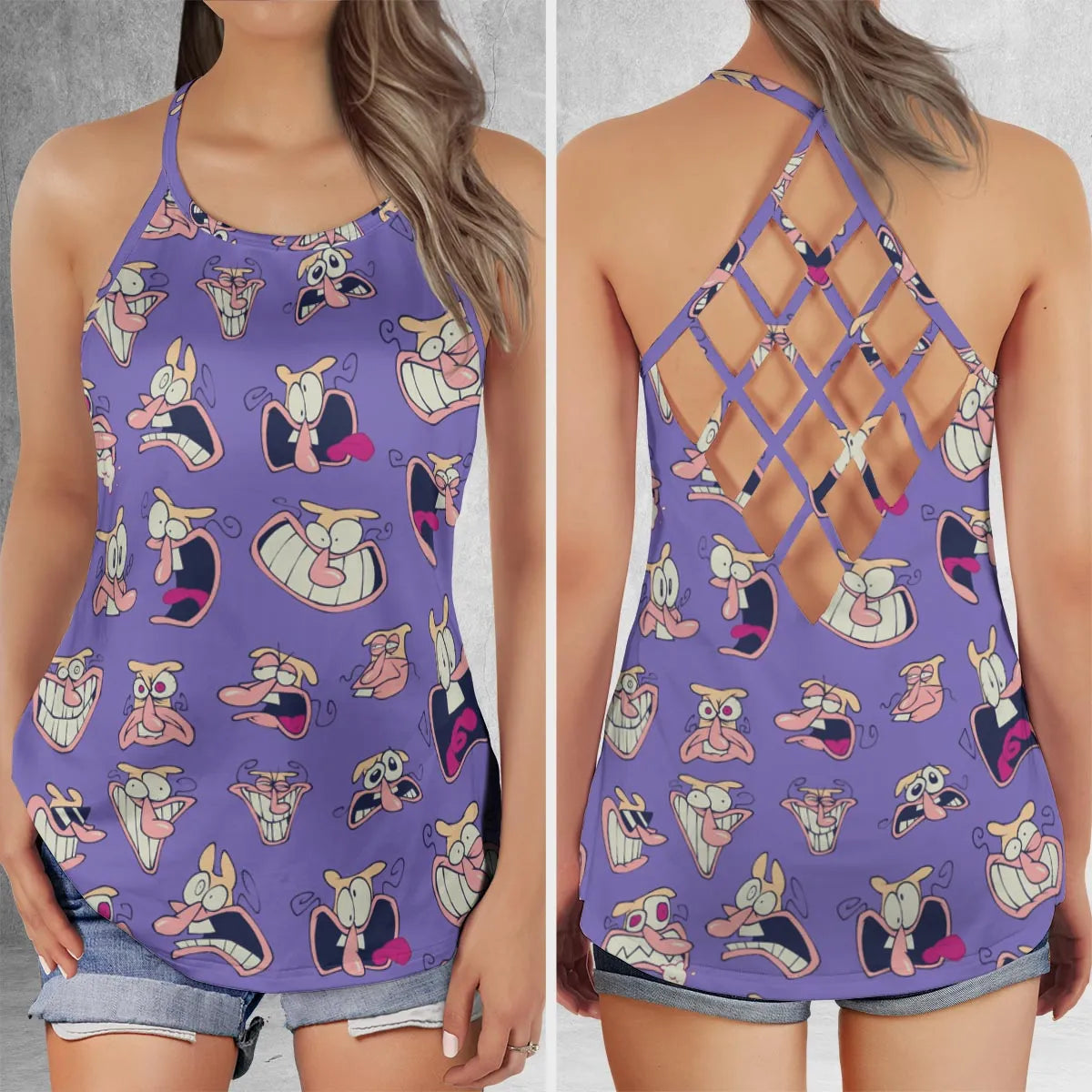 Criss Cross Tank Top - R51U4SM6