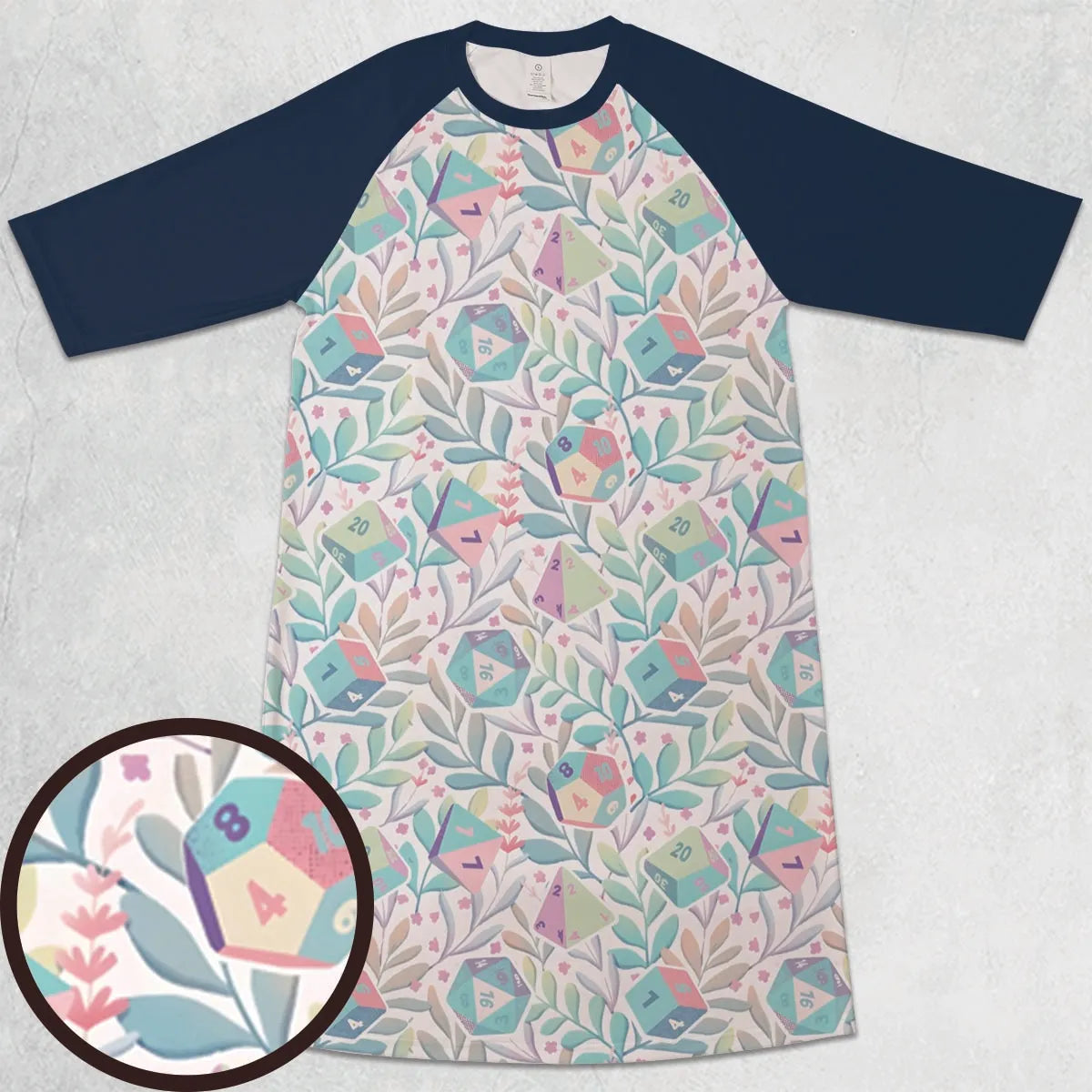 3/4 Sleeve Raglan Dress - 8G529ADE