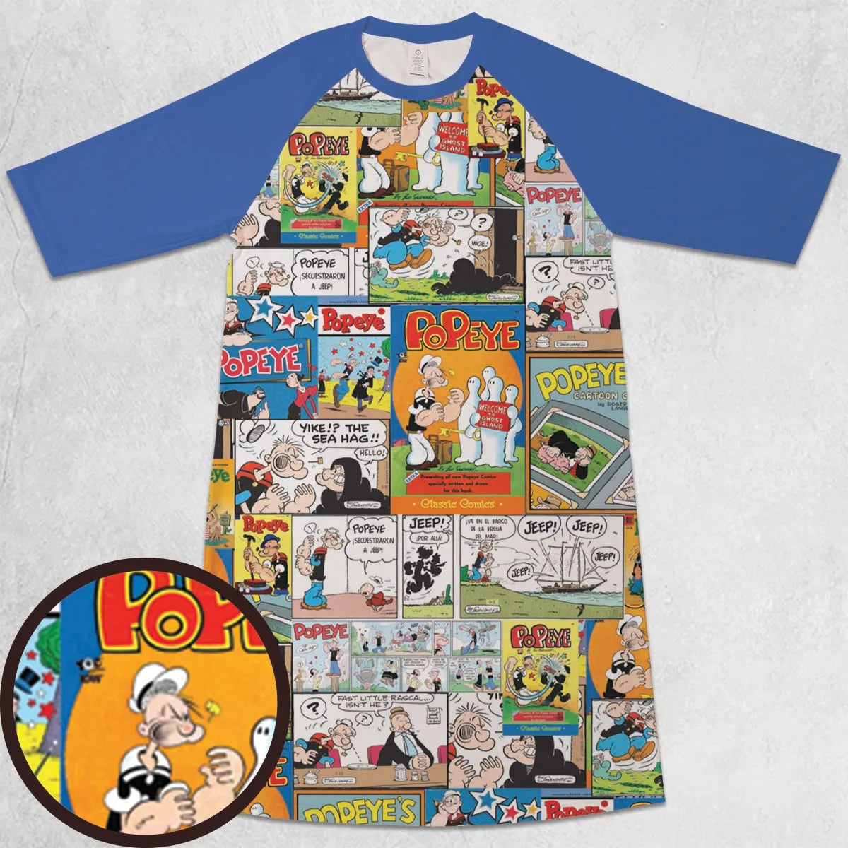 3/4 Sleeve Raglan Dress - UKBMENXW