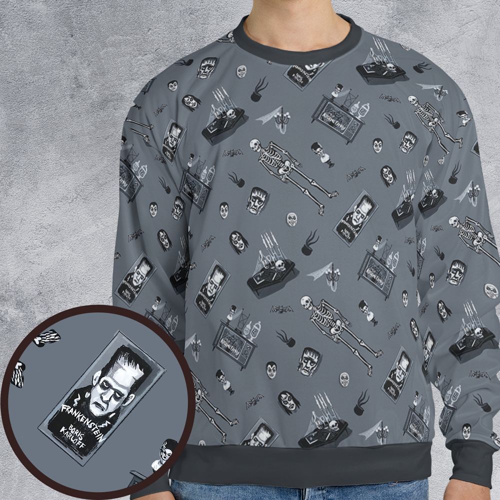 All-over Print Sweatshirt - 6DCR18Q9 -  - 1