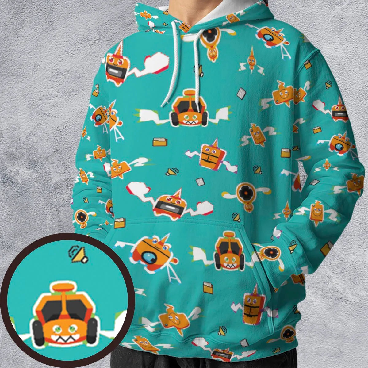 All-over Print Hoodie - H1B9DSZS
