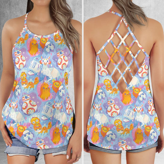 Criss Cross Tank Top - ZH69XCW7 -  - 1