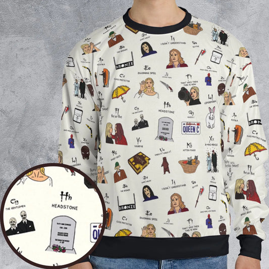 All-over Print Sweatshirt - ZUCRZWLN