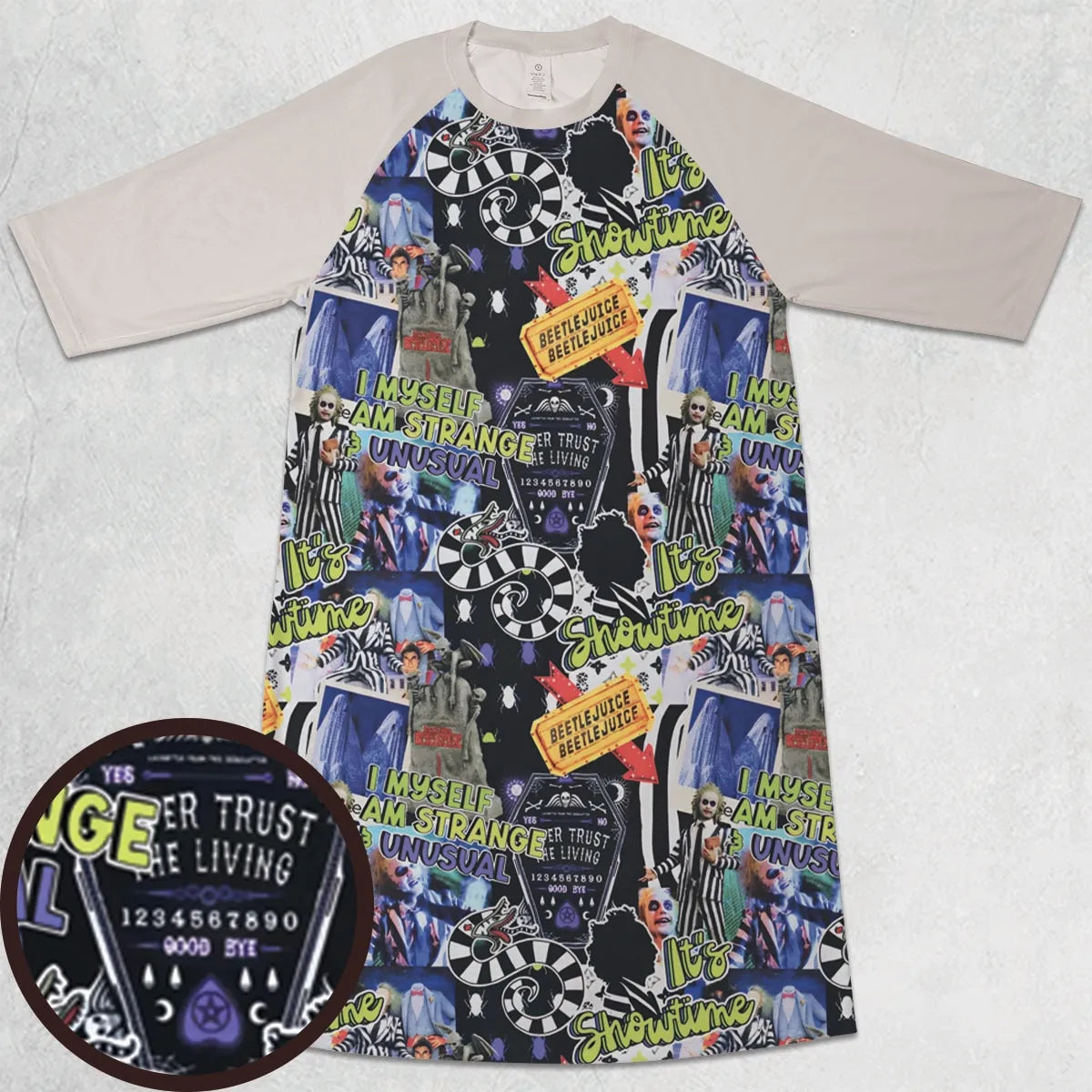 3/4 Sleeve Raglan Dress - H3L3KQ2J