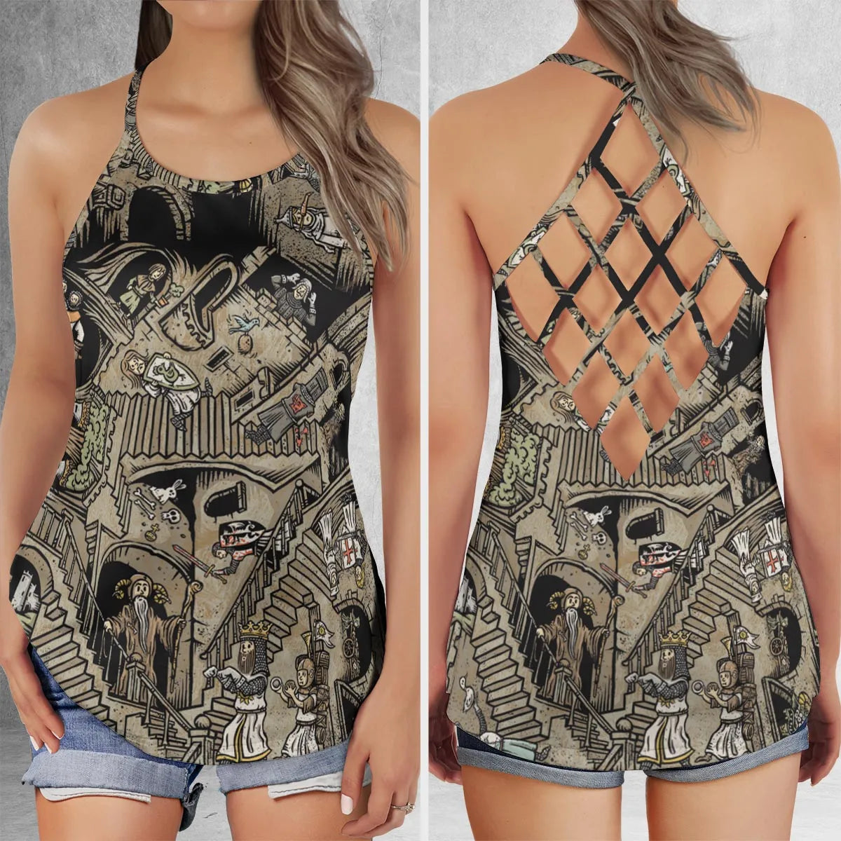 Criss Cross Tank Top - 5SYT1WJH