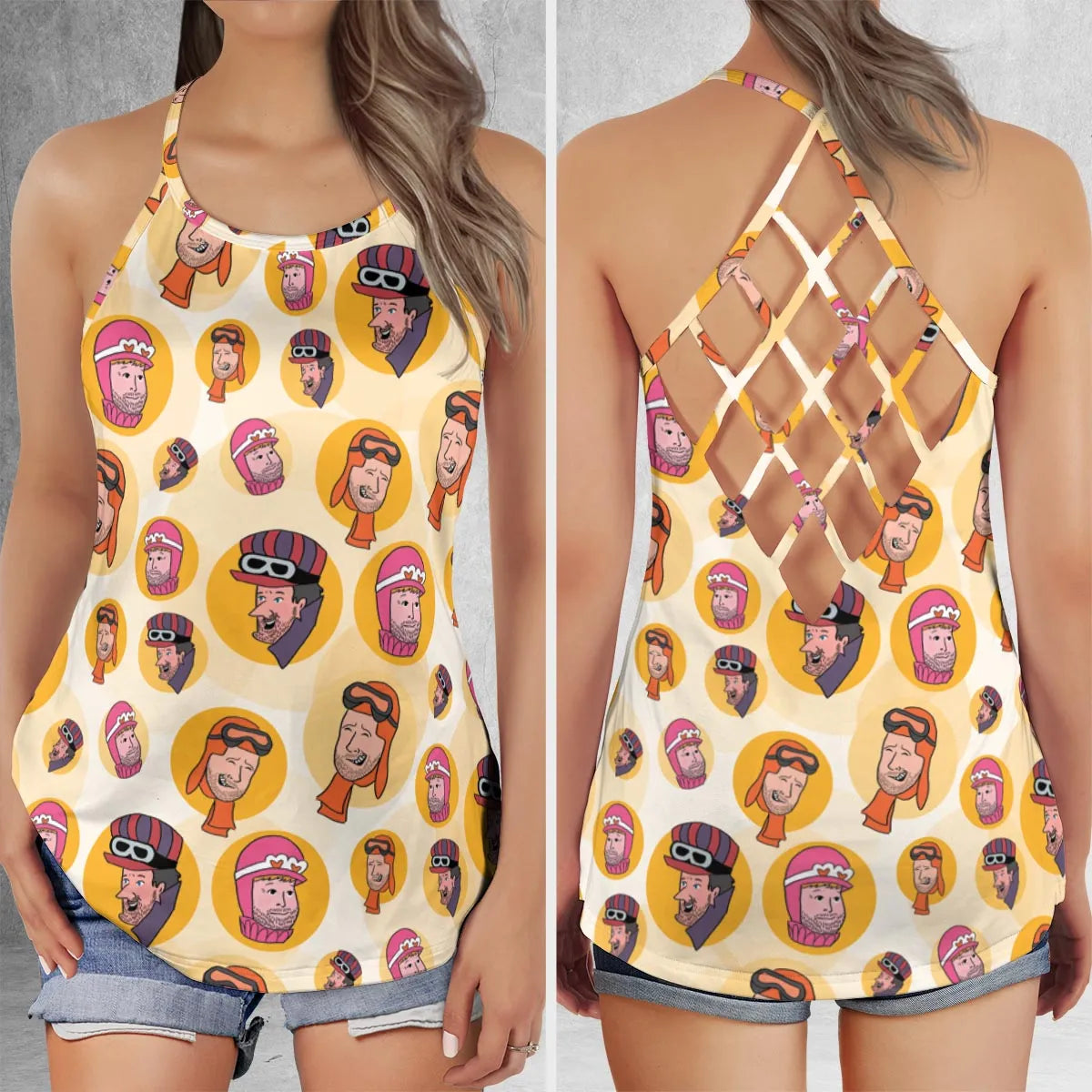 Criss Cross Tank Top - PFHRDNBV