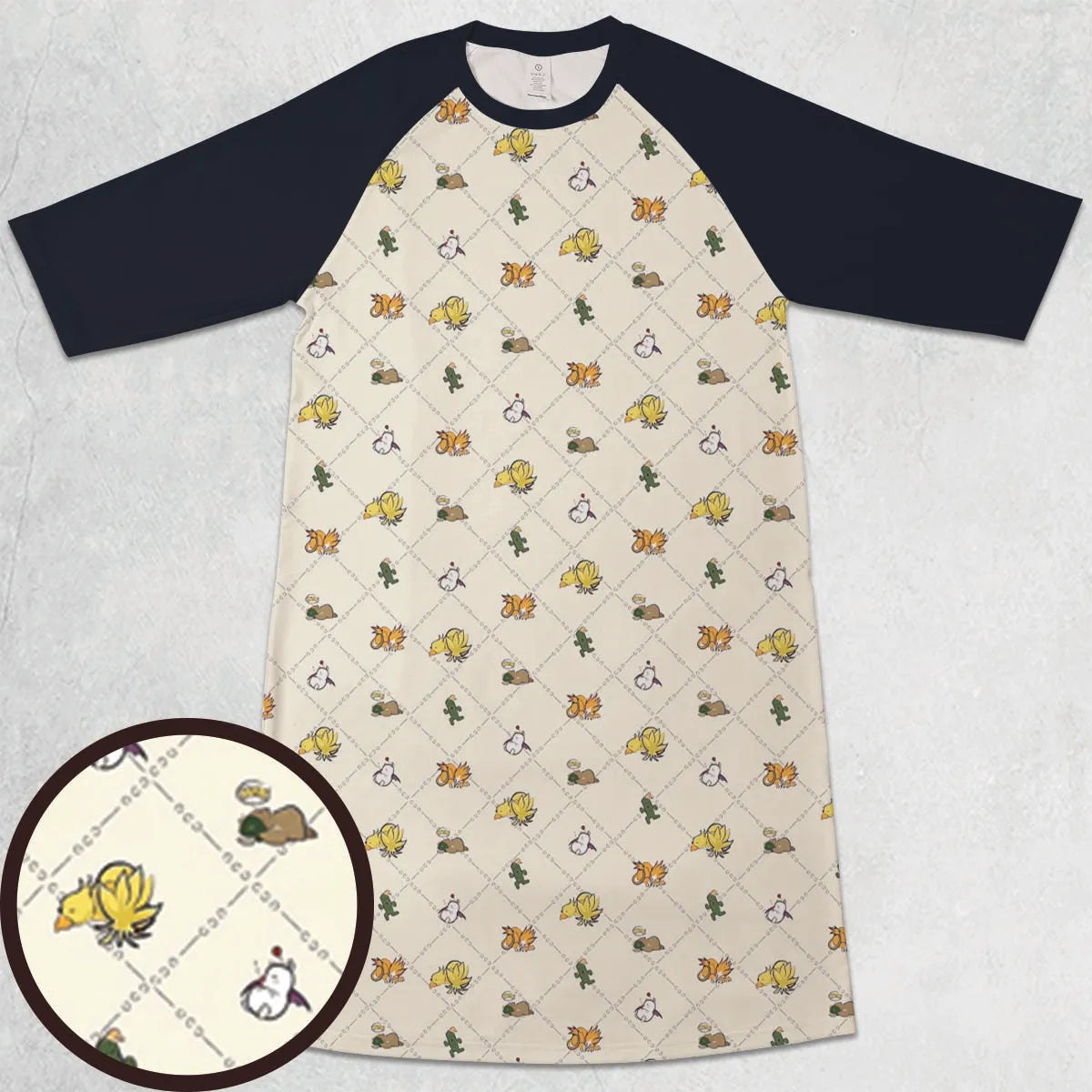 3/4 Sleeve Raglan Dress - UDV5ALB1