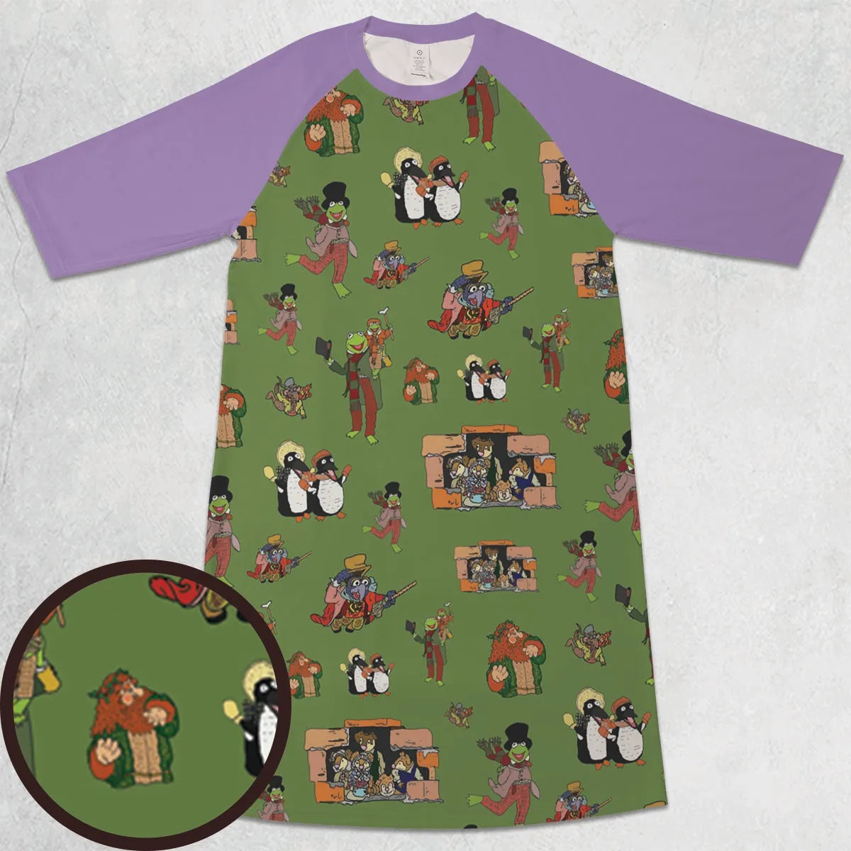 3/4 Sleeve Raglan Dress - 4CCGLJ3K