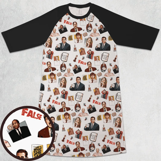 3/4 Sleeve Raglan Dress - 1P67337P