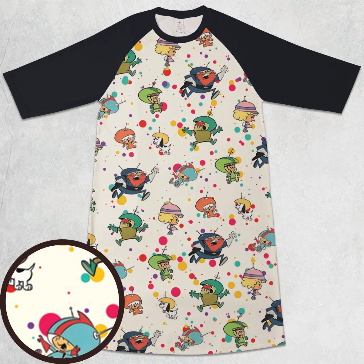 3/4 Sleeve Raglan Dress - C1HURBW1