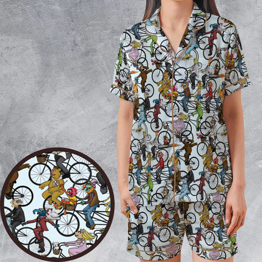 Satin Short-Sleeve Pajamas Set - 2Q6UU2RR