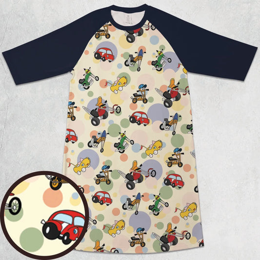 3/4 Sleeve Raglan Dress - 4HWFFF6H