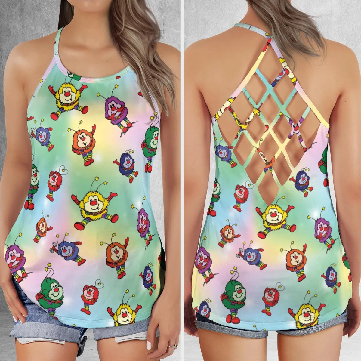 Criss Cross Tank Top - 8C8JXPBK
