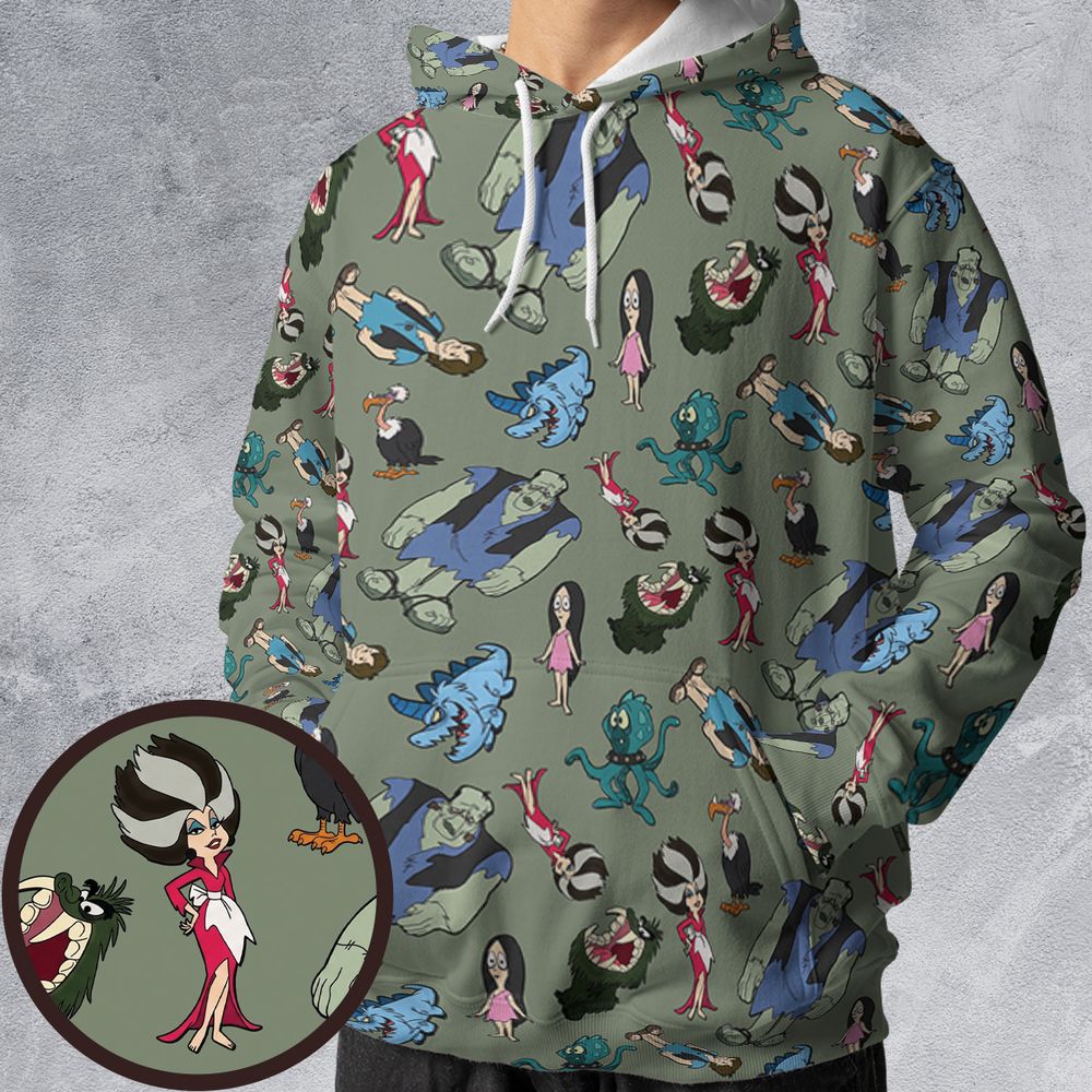 All-over Print Hoodie - S565D2CK -  - 1