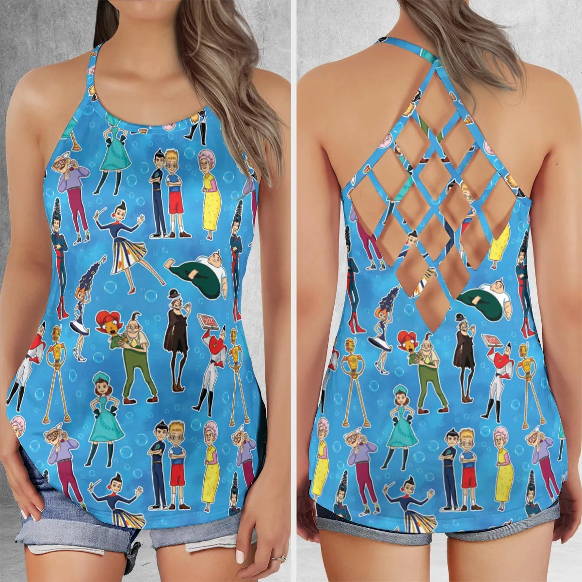 Criss Cross Tank Top - KEV89H8K