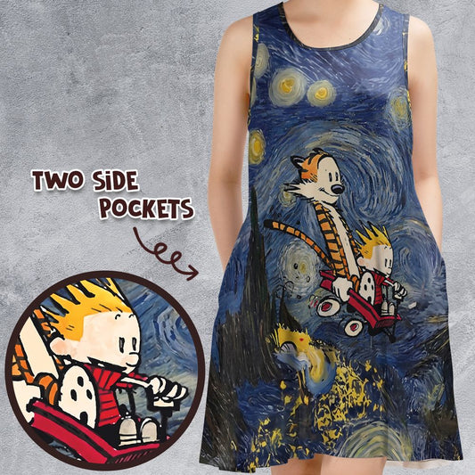 Sleeveless Dress - FB9BQD3B -  - 1