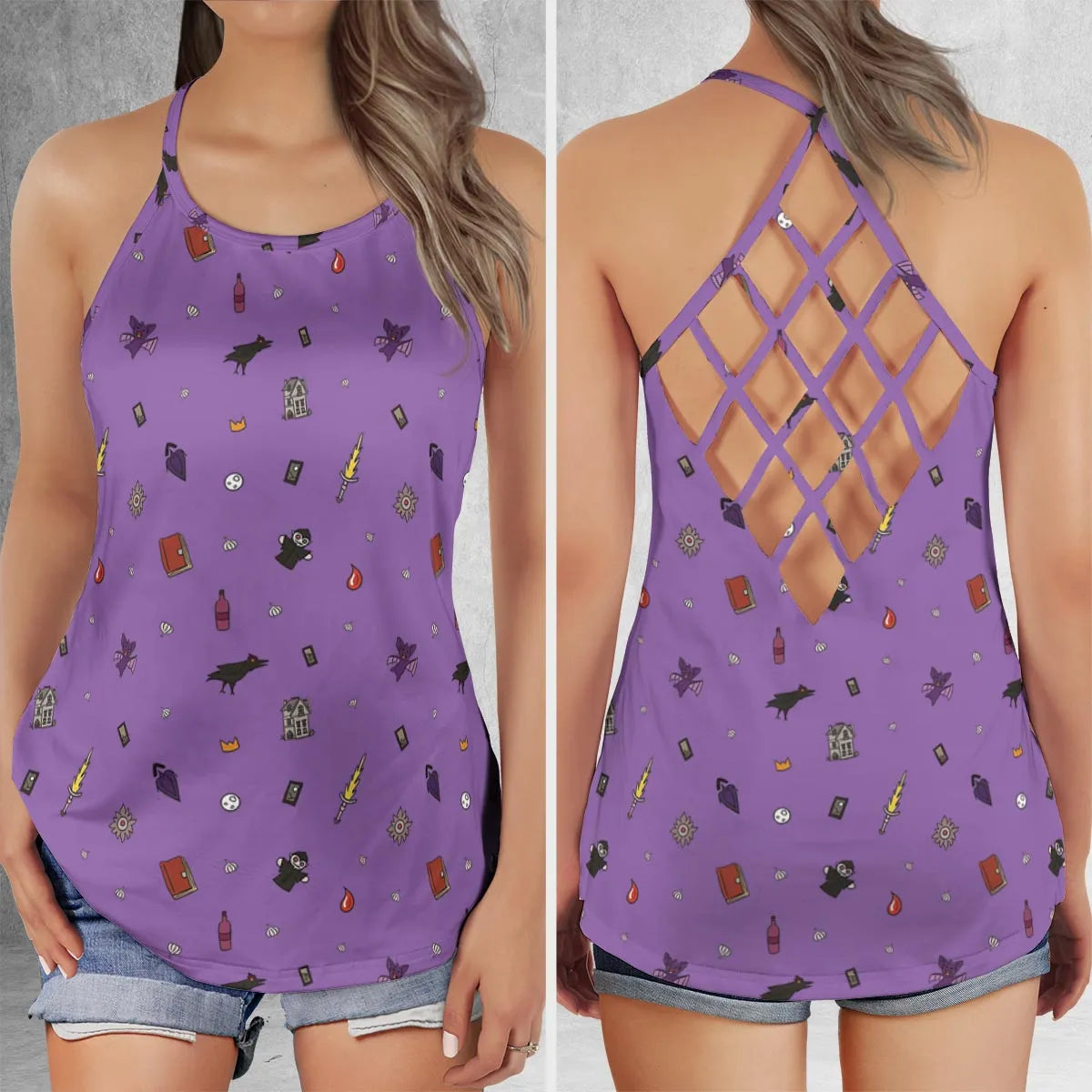 Criss Cross Tank Top - NUMKQH3V