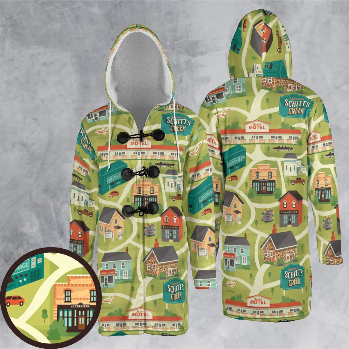 Hooded Cloak Coat - 3XGP1AYB