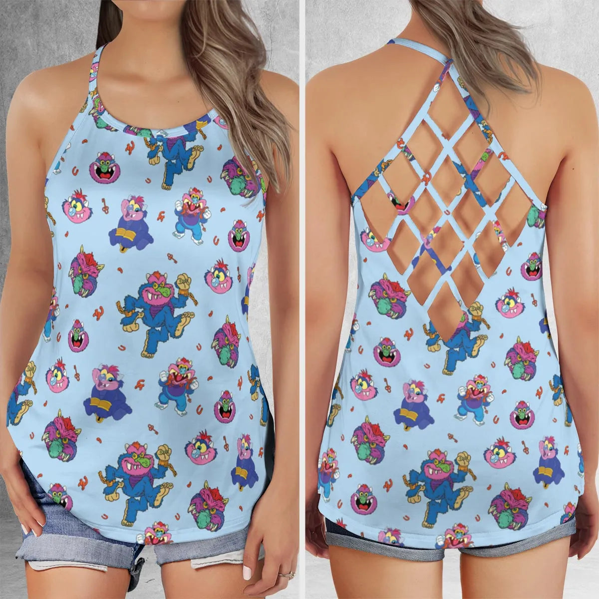 Criss Cross Tank Top - GZMX3Y7W