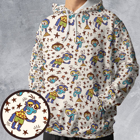 All-over Print Hoodie - R6ABMJVU -  - 1
