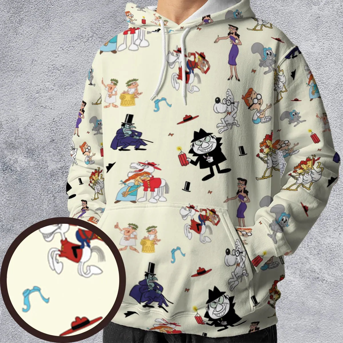 All-over Print Hoodie - XDCFHJKM