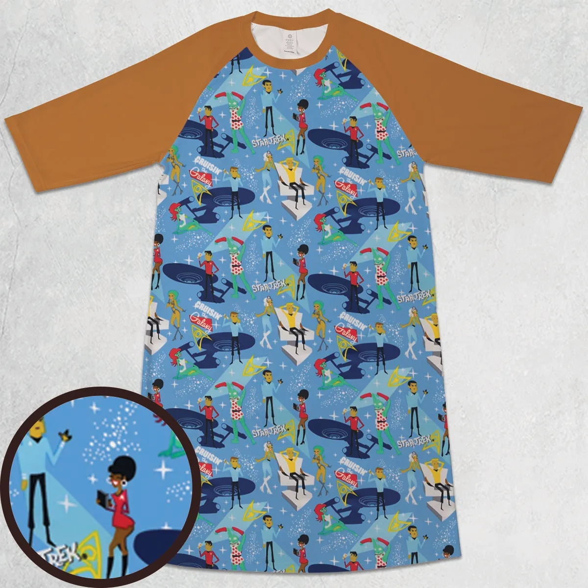 3/4 Sleeve Raglan Dress - QKDVZM4J