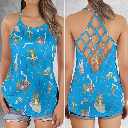 Criss Cross Tank Top - QZ6X6KM5 -  - 1